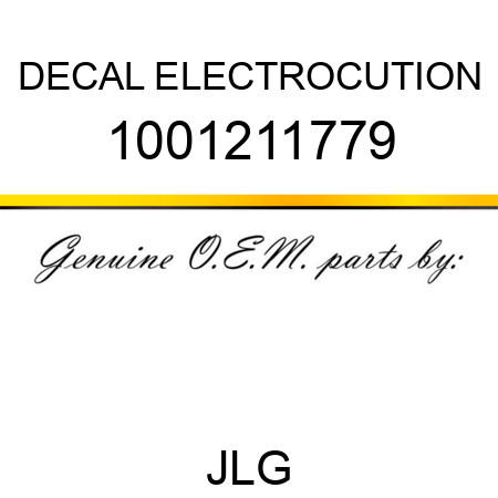 DECAL ELECTROCUTION 1001211779