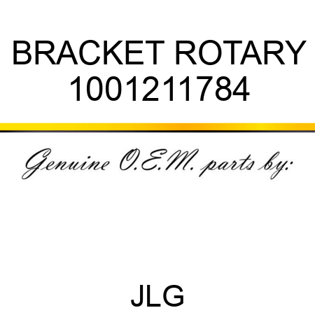 BRACKET ROTARY 1001211784