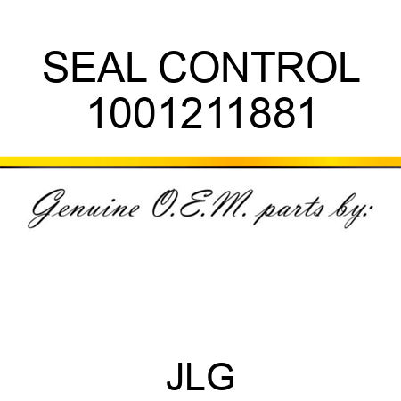SEAL CONTROL 1001211881