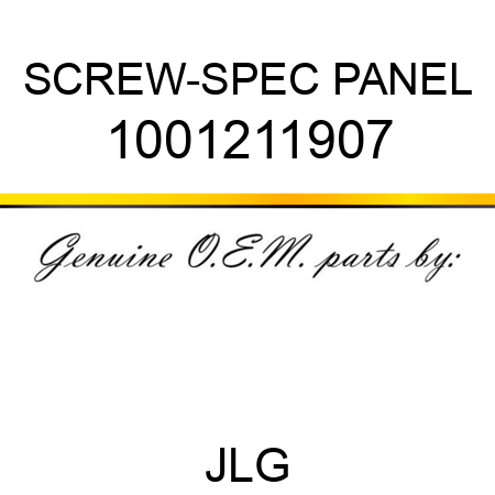 SCREW-SPEC PANEL 1001211907