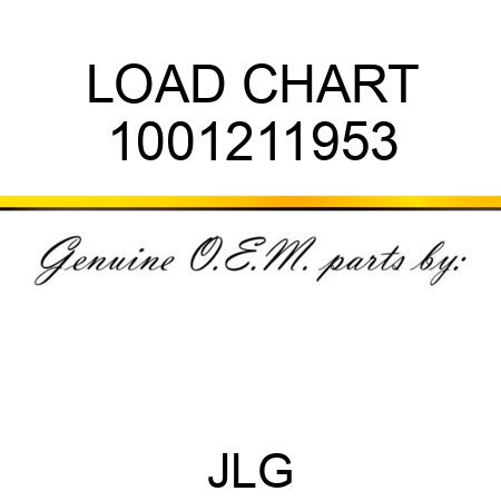 LOAD CHART 1001211953