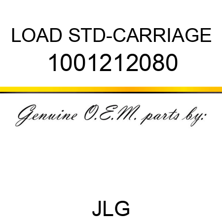 LOAD STD-CARRIAGE 1001212080