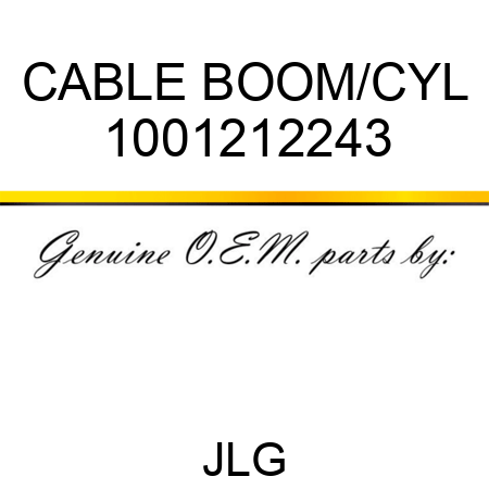 CABLE BOOM/CYL 1001212243
