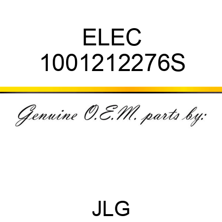 ELEC 1001212276S