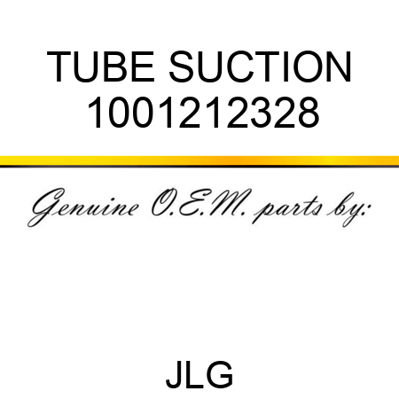 TUBE SUCTION 1001212328