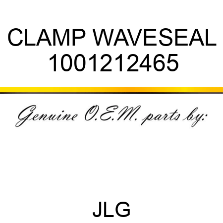 CLAMP WAVESEAL 1001212465
