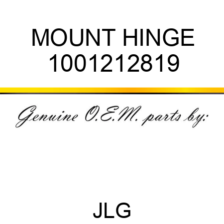 MOUNT HINGE 1001212819