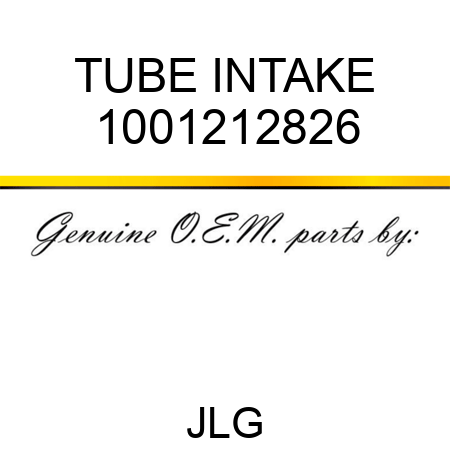 TUBE INTAKE 1001212826
