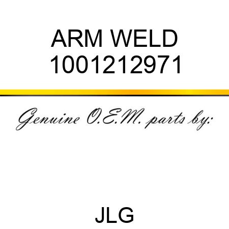 ARM WELD 1001212971