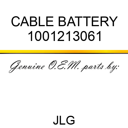 CABLE BATTERY 1001213061