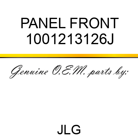 PANEL FRONT 1001213126J