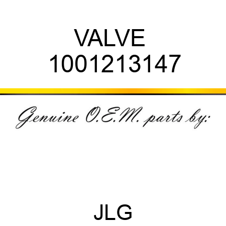 VALVE  1001213147