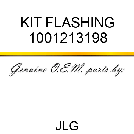 KIT FLASHING 1001213198