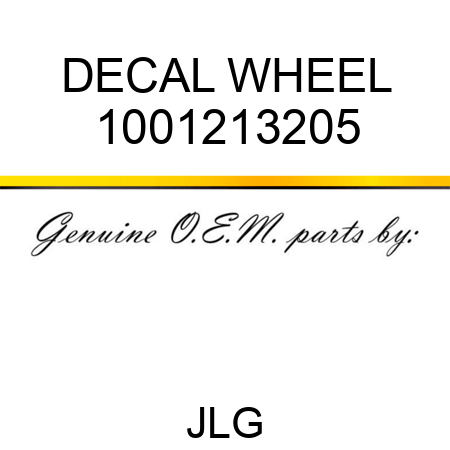 DECAL WHEEL 1001213205
