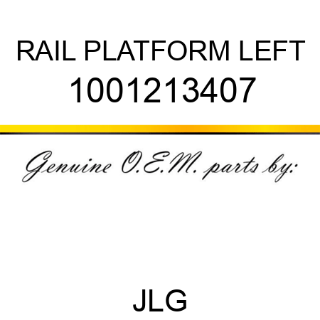 RAIL PLATFORM LEFT 1001213407