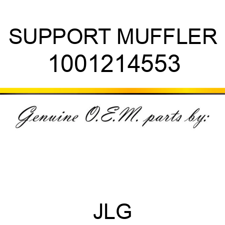 SUPPORT MUFFLER 1001214553