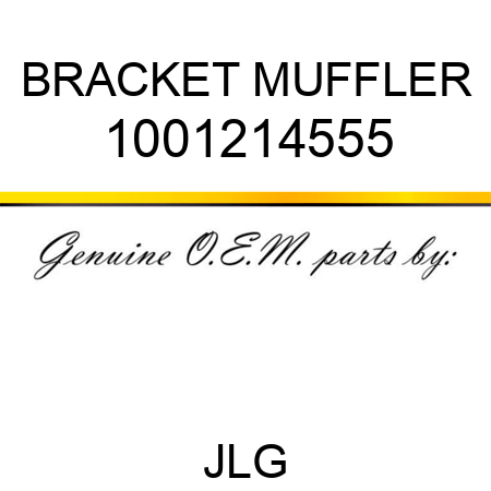 BRACKET MUFFLER 1001214555