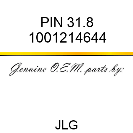 PIN 31.8 1001214644