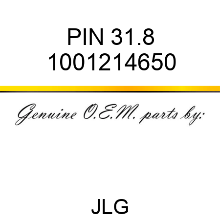 PIN 31.8 1001214650