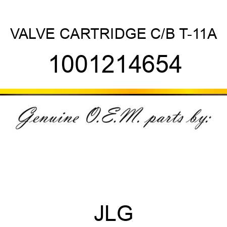VALVE CARTRIDGE C/B T-11A 1001214654