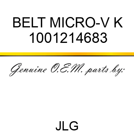 BELT MICRO-V K 1001214683