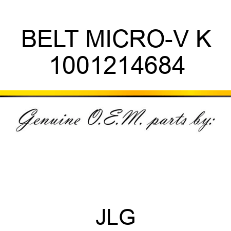 BELT MICRO-V K 1001214684