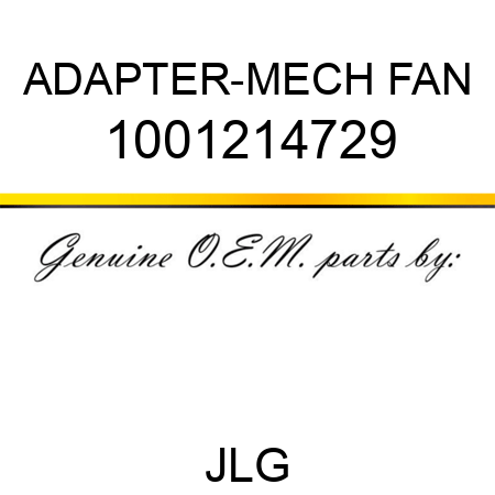 ADAPTER-MECH FAN 1001214729