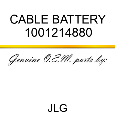 CABLE BATTERY 1001214880