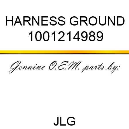 HARNESS GROUND 1001214989