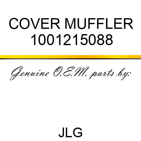 COVER MUFFLER 1001215088