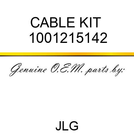 CABLE KIT  1001215142