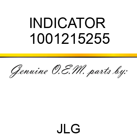 INDICATOR  1001215255