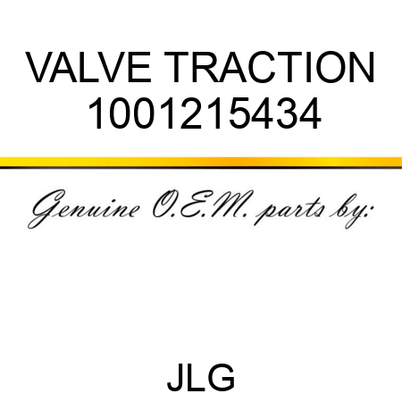 VALVE TRACTION 1001215434