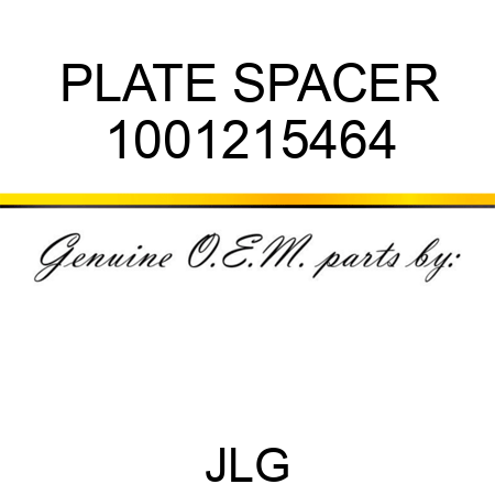 PLATE SPACER 1001215464