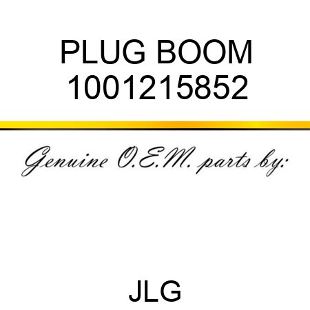 PLUG BOOM 1001215852
