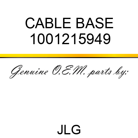 CABLE BASE 1001215949