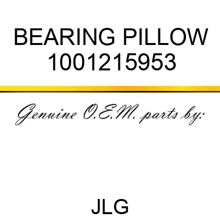 BEARING PILLOW 1001215953