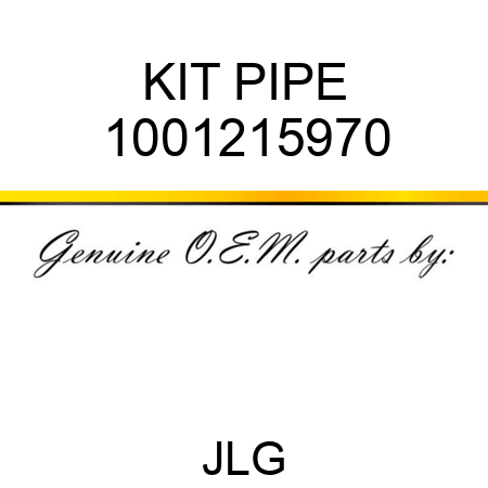 KIT PIPE 1001215970