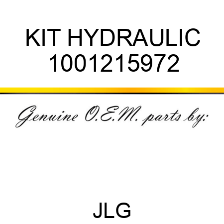 KIT HYDRAULIC 1001215972