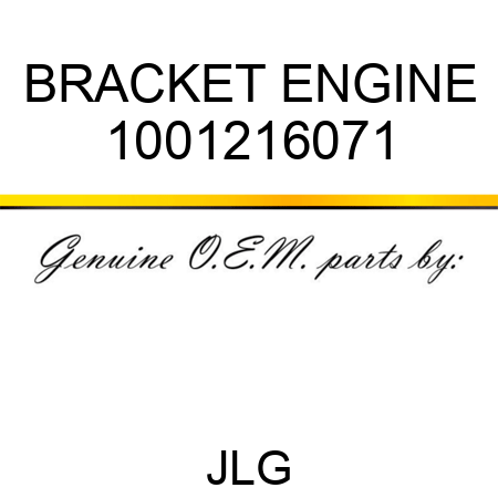 BRACKET ENGINE 1001216071