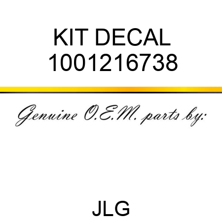 KIT DECAL 1001216738