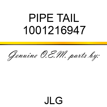 PIPE TAIL 1001216947