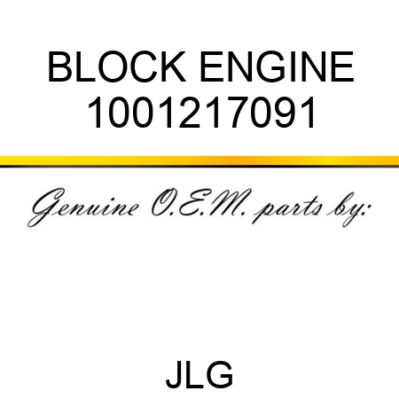 BLOCK ENGINE 1001217091