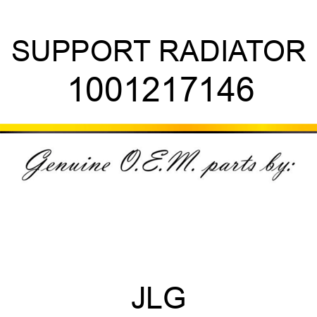 SUPPORT RADIATOR 1001217146