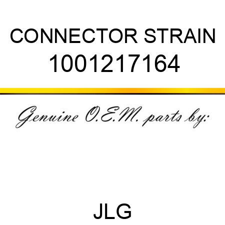 CONNECTOR STRAIN 1001217164