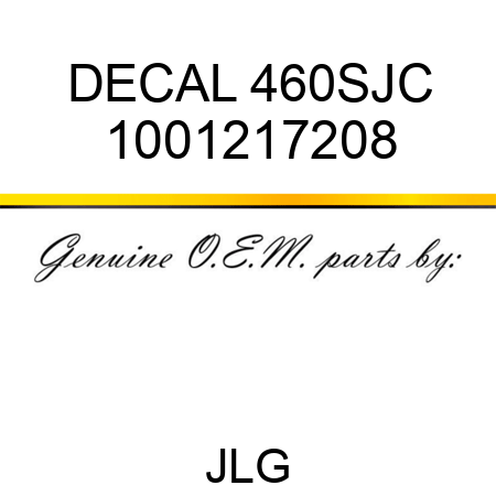 DECAL 460SJC 1001217208