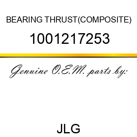 BEARING THRUST(COMPOSITE) 1001217253