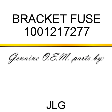 BRACKET FUSE 1001217277