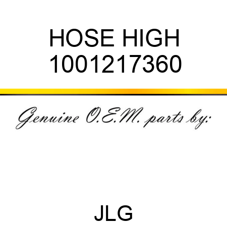 HOSE HIGH 1001217360