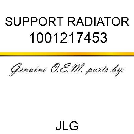SUPPORT RADIATOR 1001217453